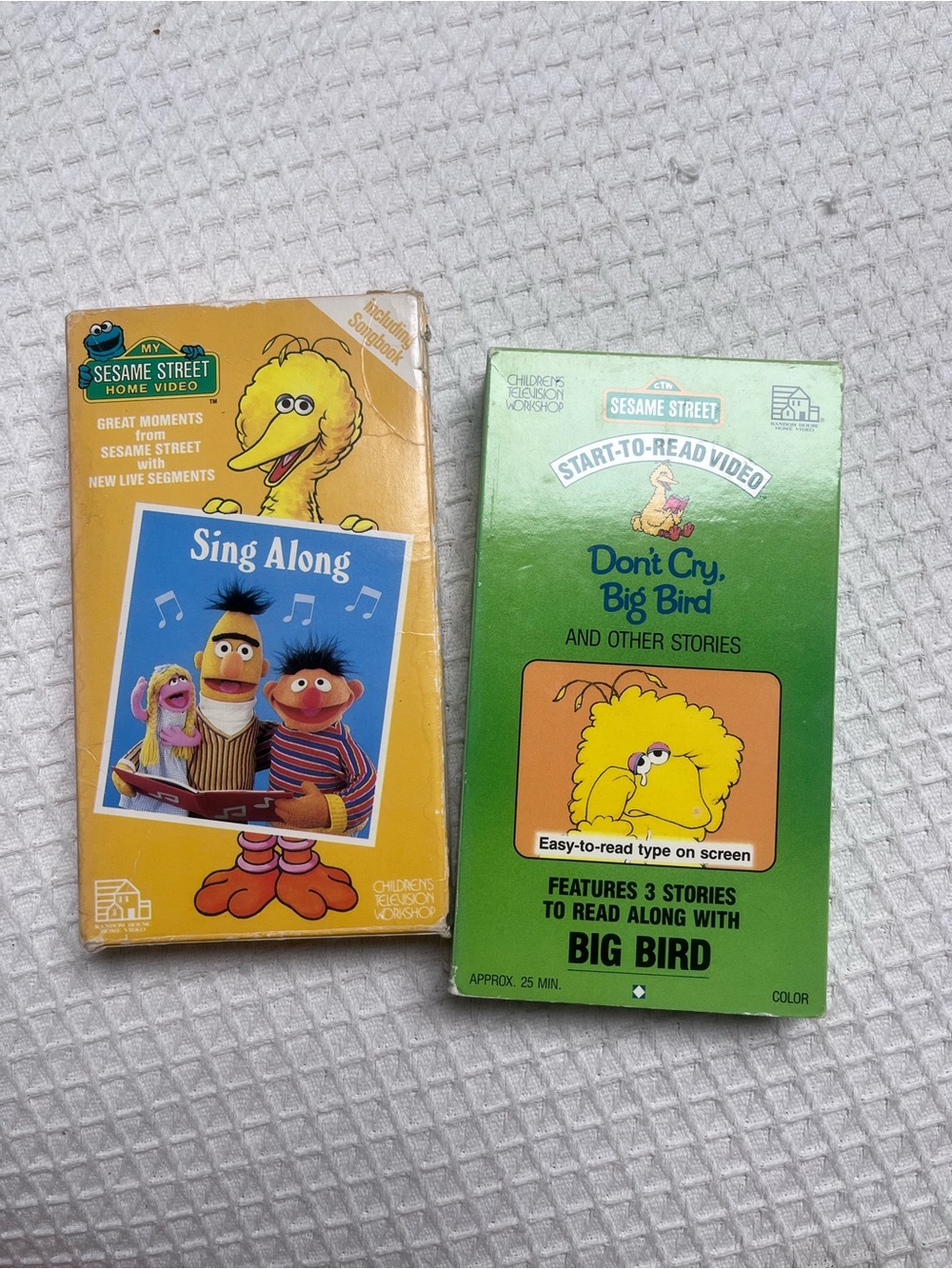 Sesame Street Big Bird VHS Yellow & Green